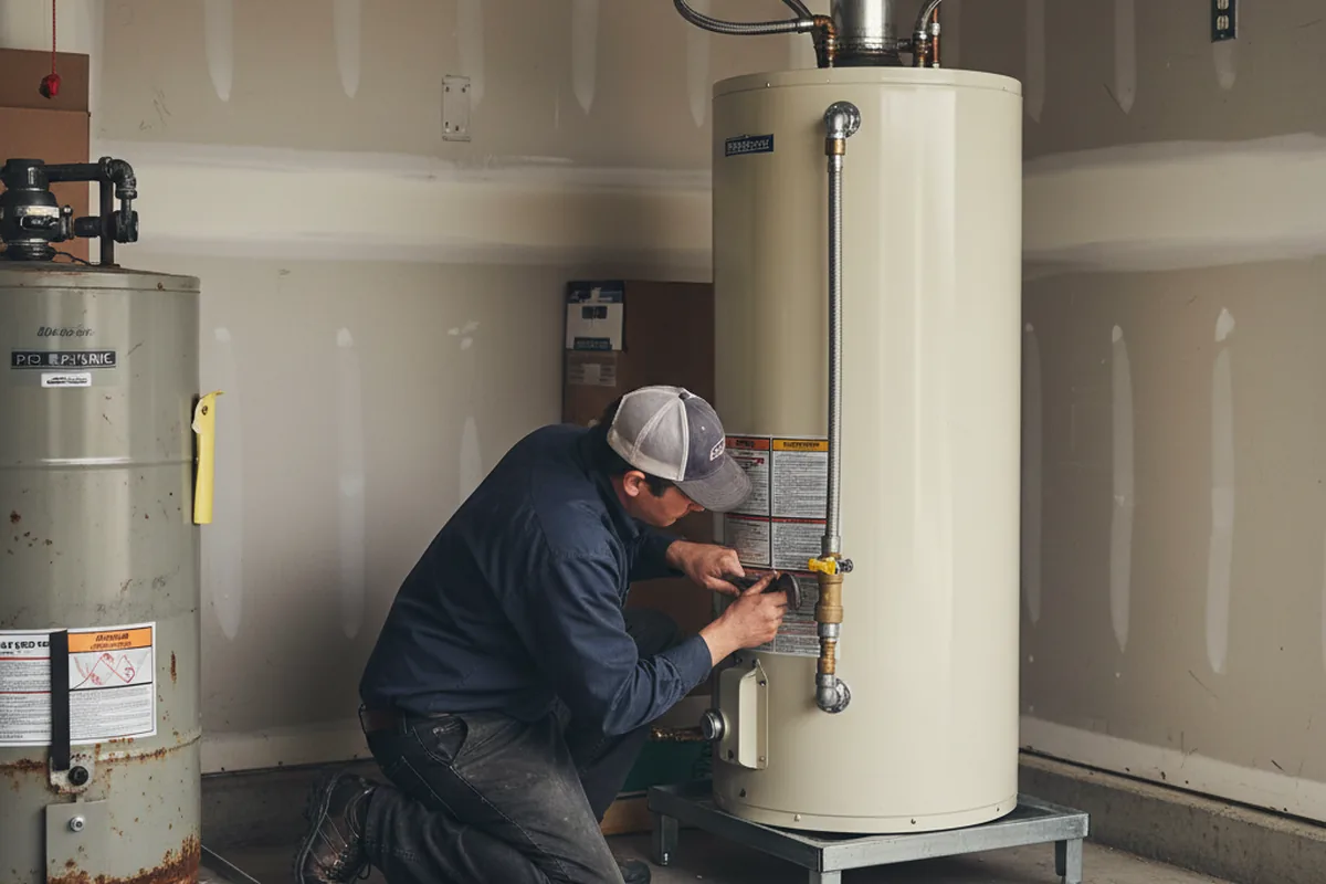 Water heater and shutoff valve replacement in Lawnside